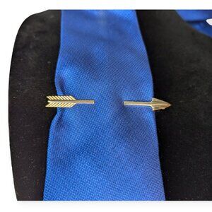 Vintage Anson Patent Pending Gold Tone Arrow Tie Bar Clip